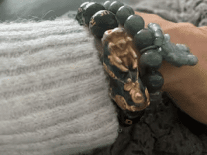 Green Jade Bracelet with Pixiu - Invite Wealth & Calming Energies photo review