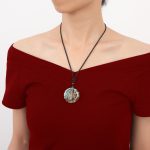 Archangel Metatron Orgonite Pendant - Turquoise Necklace - Buddha & Karma