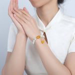 White Jade Longevity Bracelet - Buddha & Karma