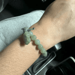 Green Jade Bracelet with Pixiu - Invite Wealth & Calming Energies photo review