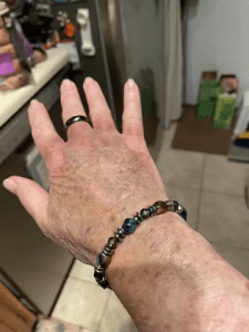 Rainbow Magnetic Hematite Wellness Bracelet photo review