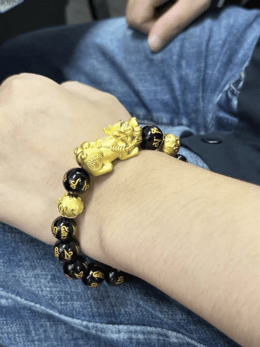 🔥🎉DIYSTAR Pi Xiu Obsidian Bracelet – Unlock Wealth & Attract Good Fortune photo review