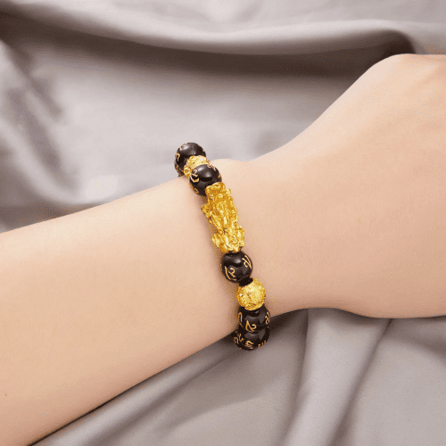 🔥🎉DIYSTAR Pi Xiu Obsidian Bracelet – Unlock Wealth & Attract Good Fortune photo review