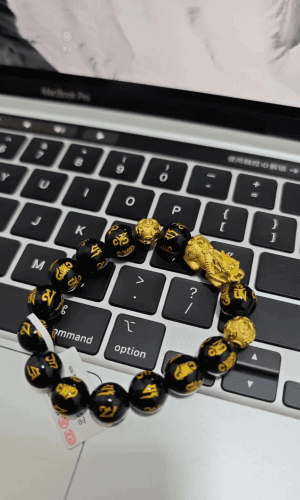 🔥🎉DIYSTAR Pi Xiu Obsidian Bracelet – Unlock Wealth & Attract Good Fortune photo review