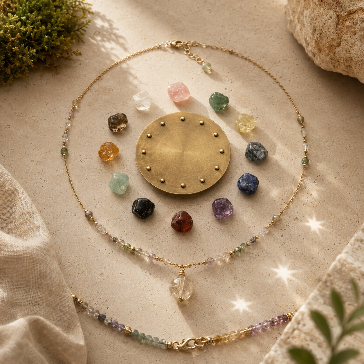 Zodiac crystal jewelry aligned with the symbolism of each star sign